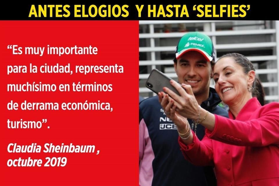 Fórmula 1 es bastante fifí: Sheinbaum