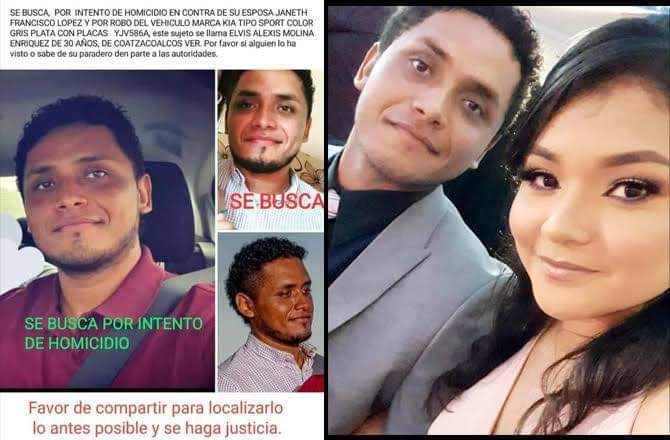 Trasciende detención de Alexis “N” en EU tras apuñalar y atropellar a su esposa en Coatzacoalcos