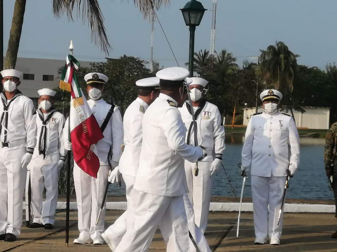 Llega el Vicealmirante Artemio Cuervo Salas a la Séptima Zona Naval con sede en Coatzacoalcos