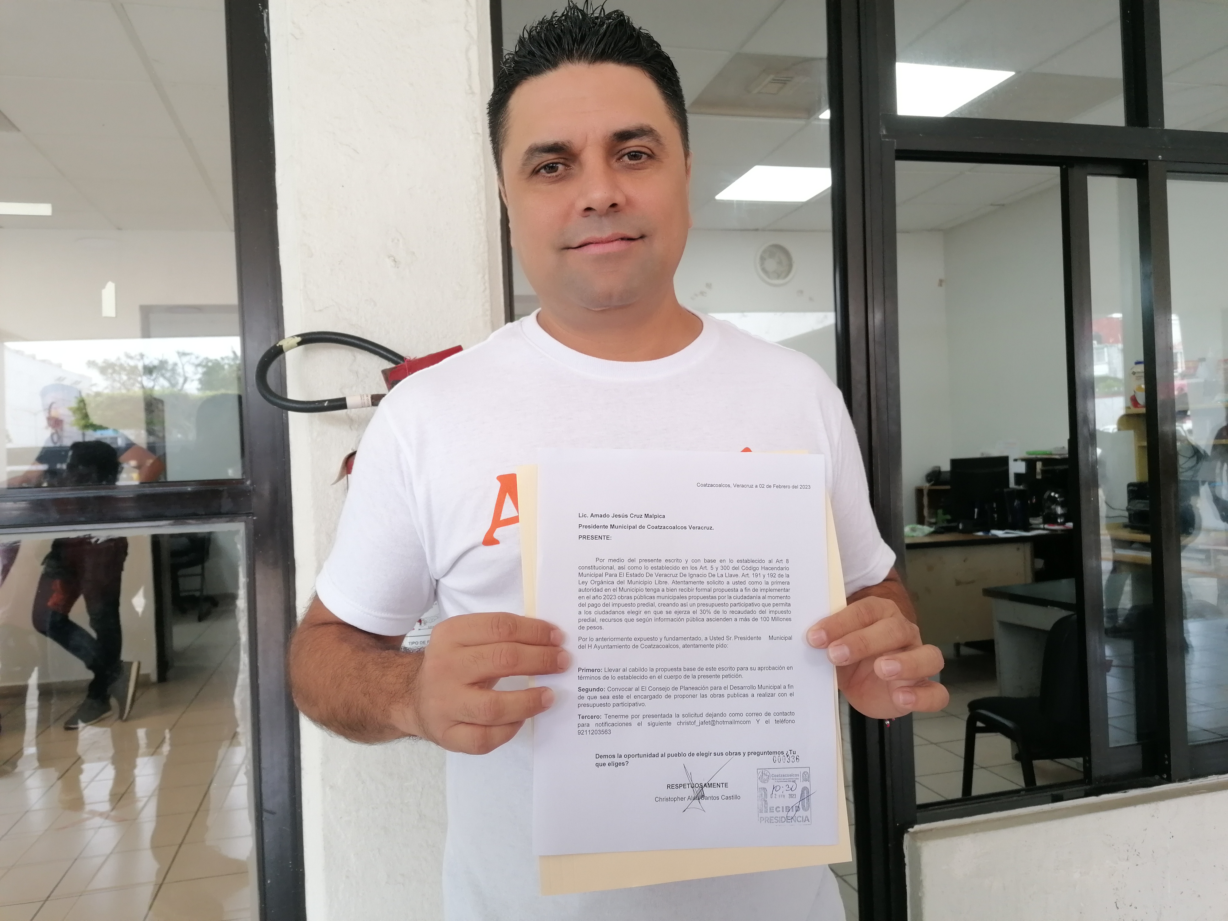 Piden a Amado que con 30% de lo de recaudado en predial se realice obra pública propuesta por la ciudadanía