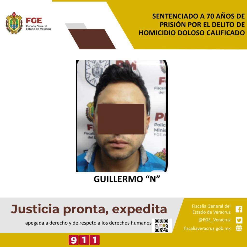 Sentenciado a 70 años de prisión por presunto homicidio doloso