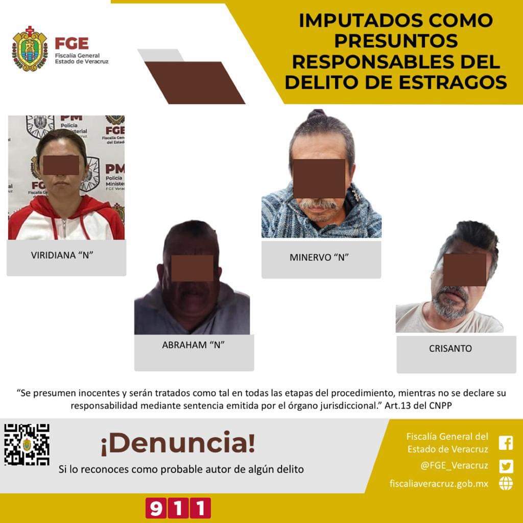 Imputada Viridiana “N”, ex Alcaldesa de Ixhuatlán del Café, como presunta responsable del delito de estragos