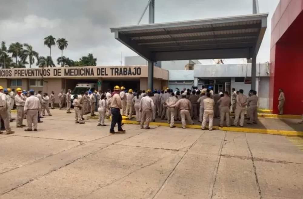 Paran labores petroleros en el Morelos