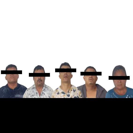 Captura SSP a cinco personas por presuntos delitos en Acayucan