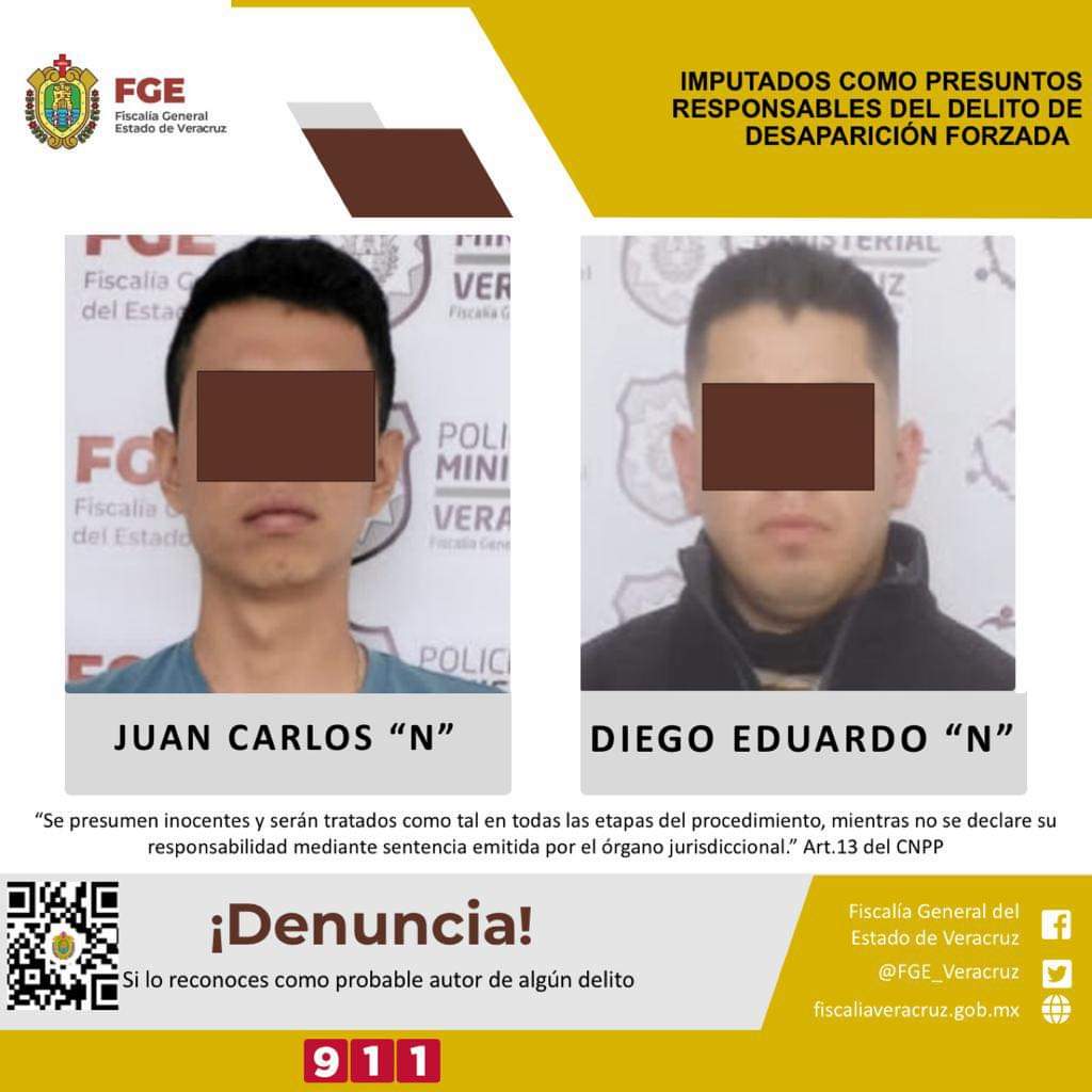 Imputados policías de la Fuerza Civil como presuntos responsables del delito de desaparición forzada