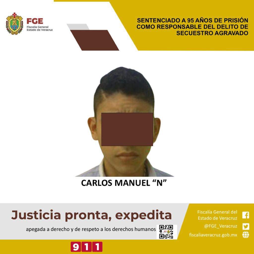 A la cárcel 95 años presunto secuestrador