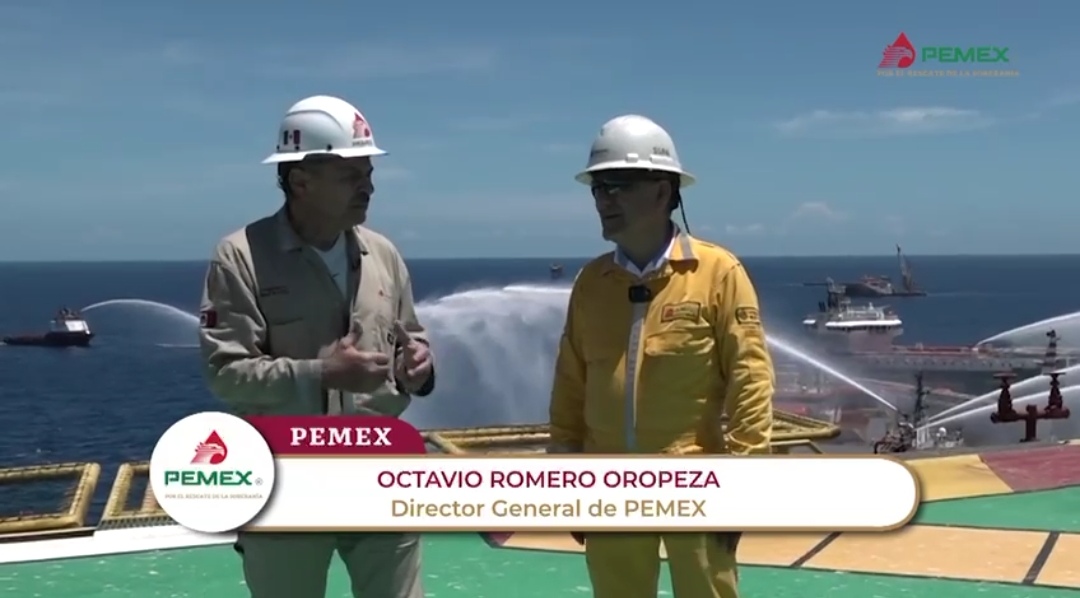 Incendio en Plataforma de Pemex deja dos muertos y un desaparecido