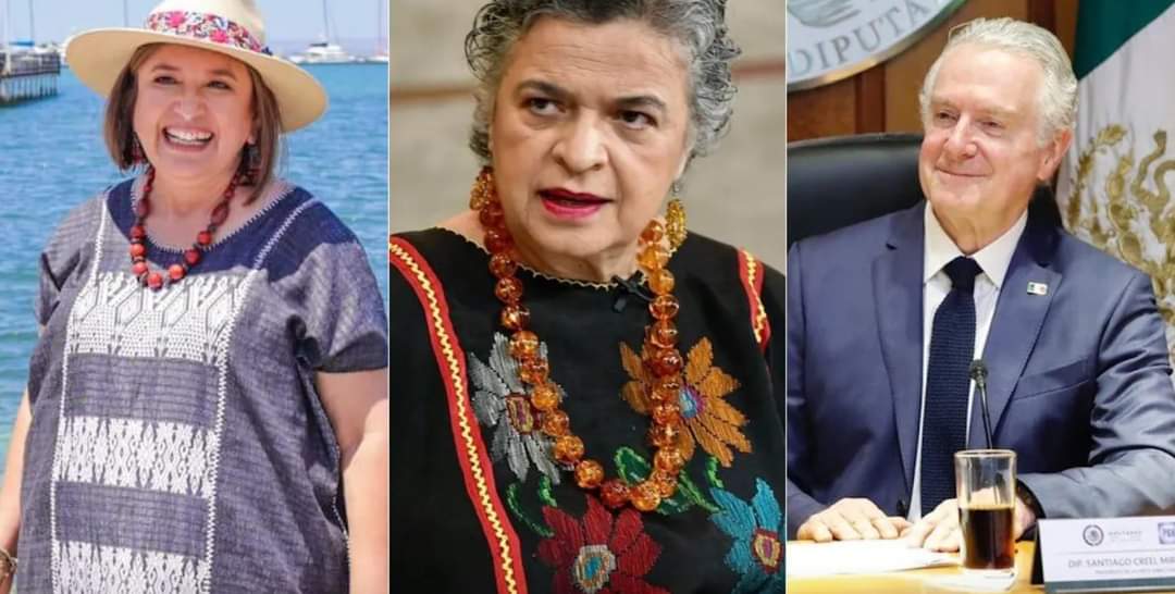 Xóchitl Gálvez, Beatriz Paredes y Santiago Creel, finalistas del proceso interno del Frente Amplio por México