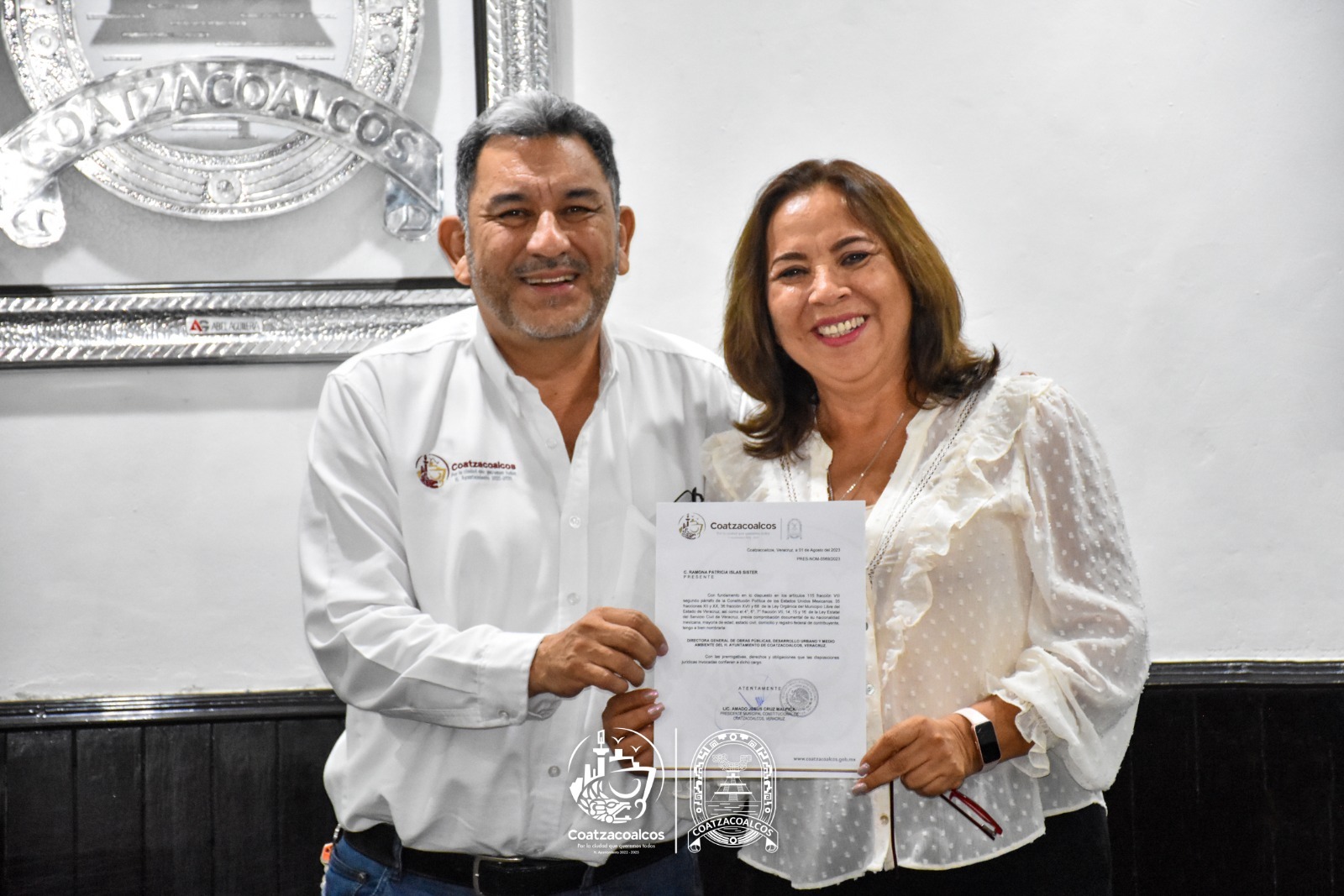 Realizan cambio en la Dirección de Obras Públicas de Coatzacoalcos