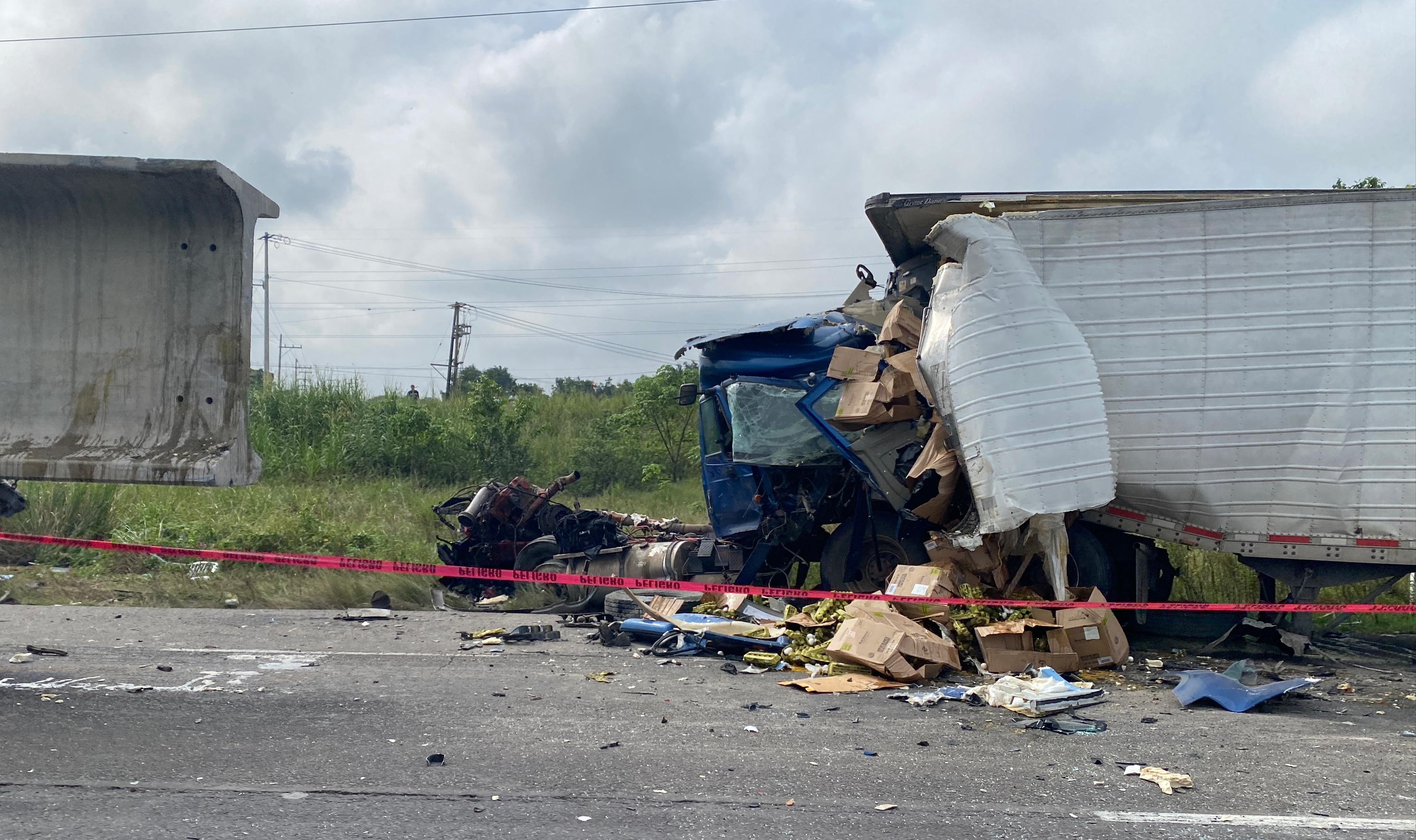 Tres muertos en accidente en la autopista Nuevo Teapa-Cosoleacaque