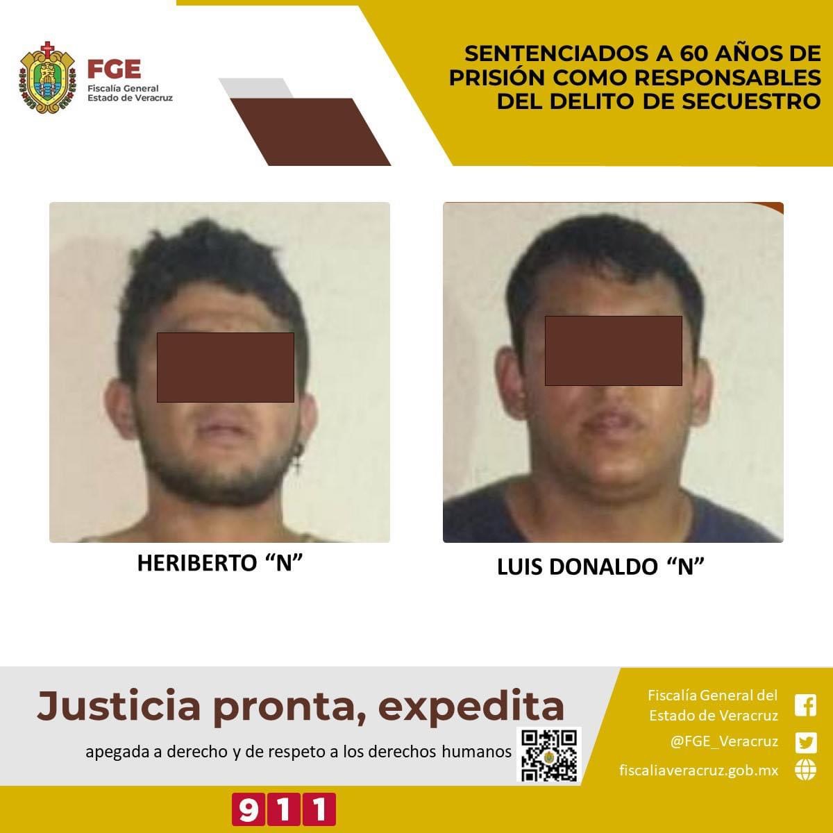 Sentenciados a 60 años de prisión por secuestro en Nanchital