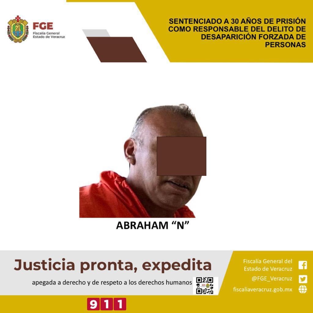 Sentenciado a 30 años de prisión como responsable de desaparición forzada