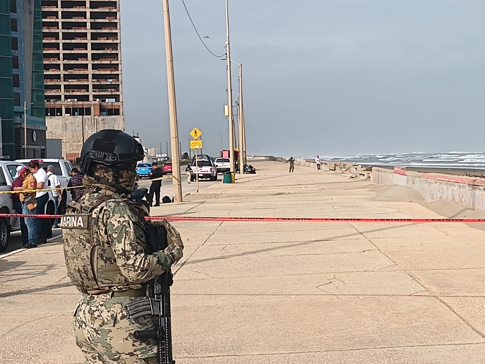 Movilización por presunto artefacto explosivo en el malecón de Coatzacoalcos