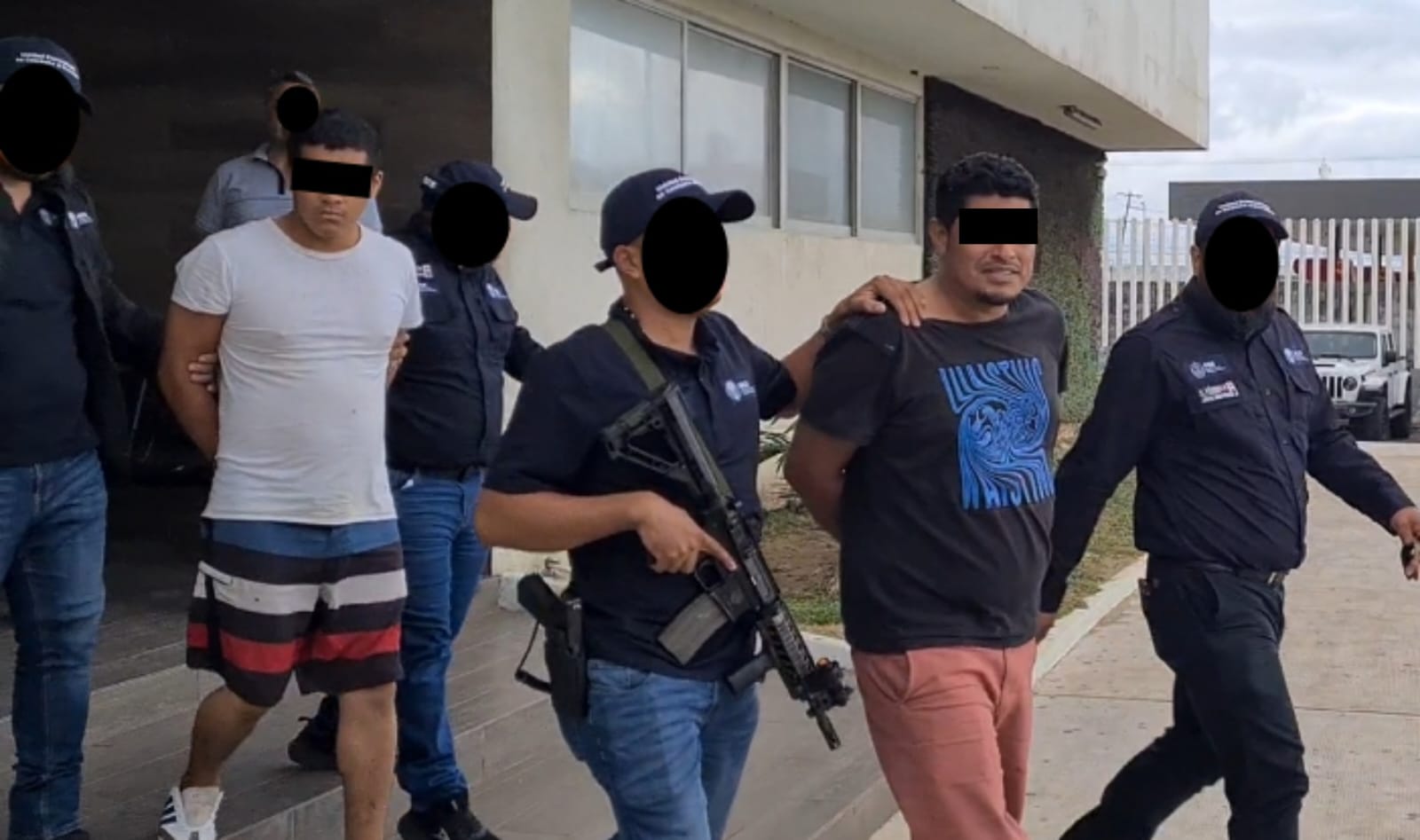 Al Cereso Duport Ostión los 5 presuntos secuestradores detenidos por UECS en Las Gaviotas