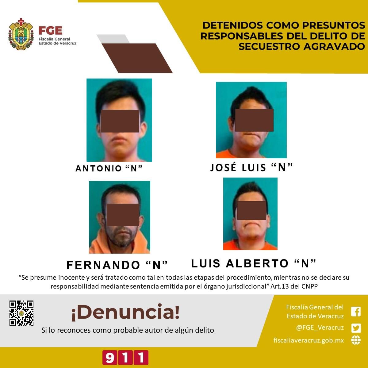 Detenidos como presuntos responsables del delito de secuestro en Córdoba