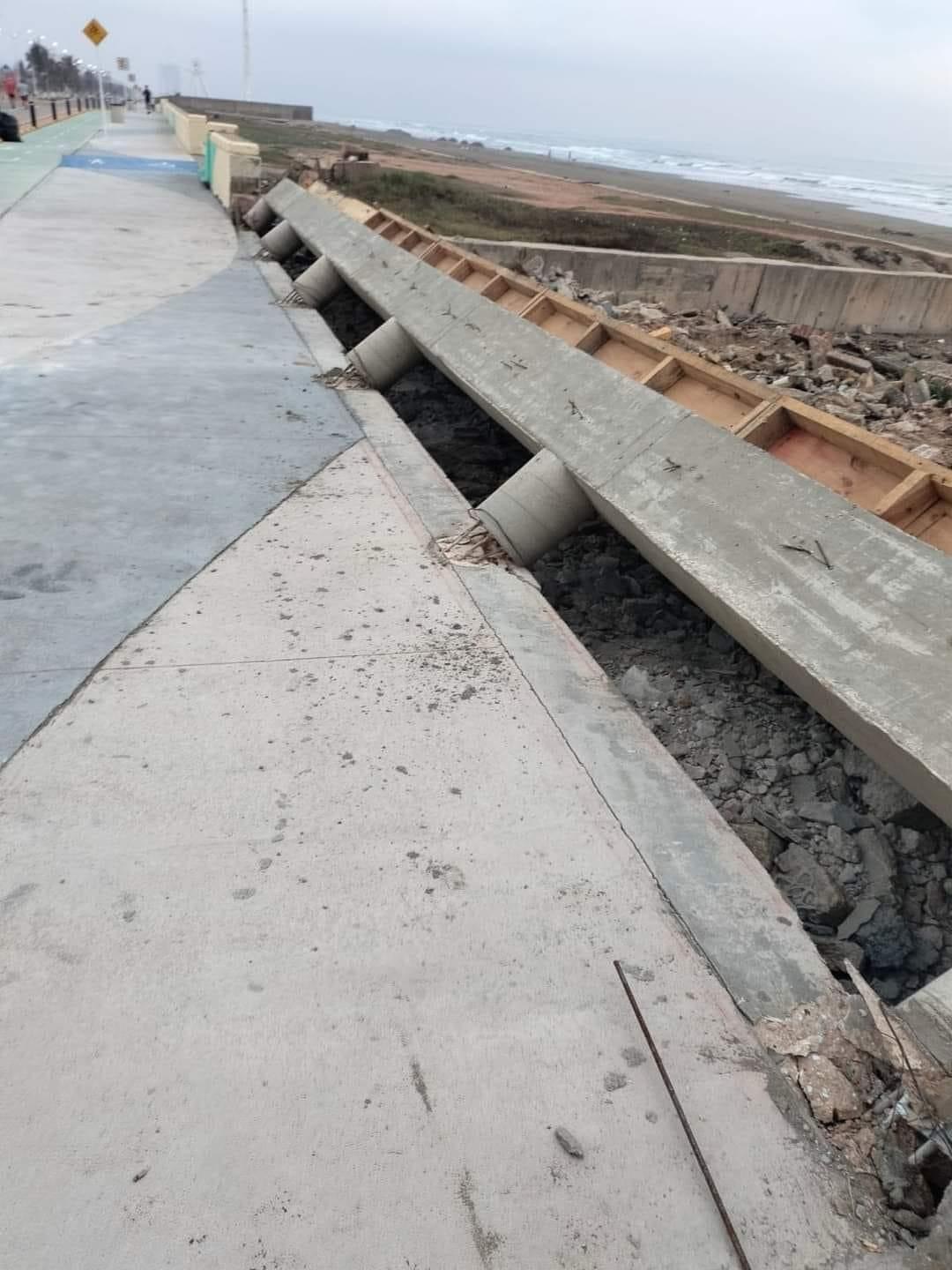 Aclara Copesa incidente en obra de rehabilitación de malecón costero de Coatzacoalcos