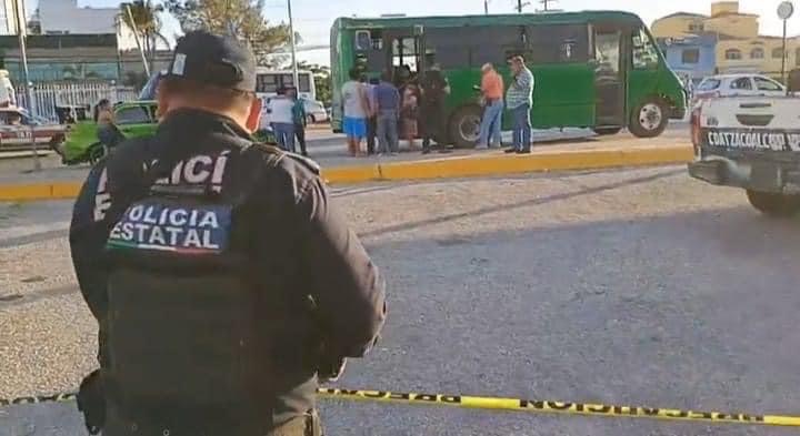 Matan a mujer dentro de un camión en Coatzacoalcos