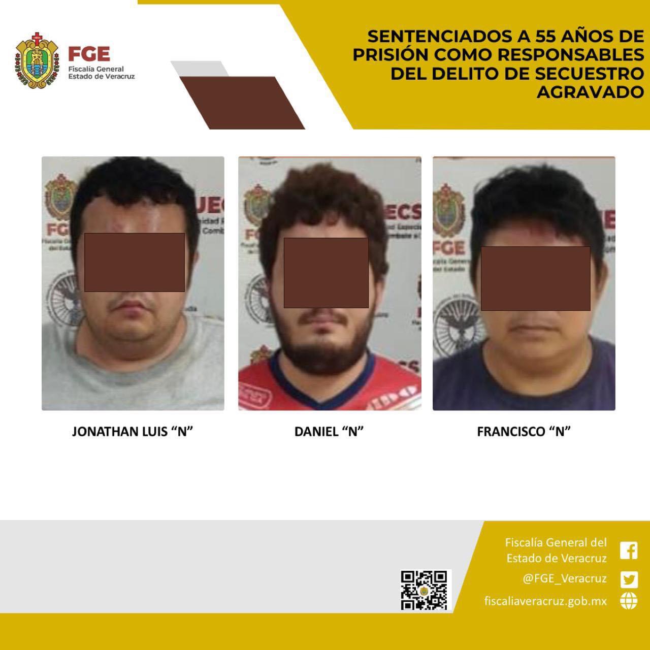 55 años de prisión como responsables del delito de secuestro en Coatzacoalcos