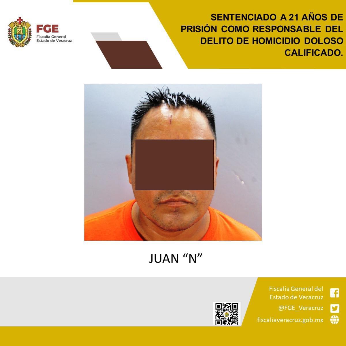 Sentenciado a 21 años de prisión como responsable del delito de homicidio en Minatitlán