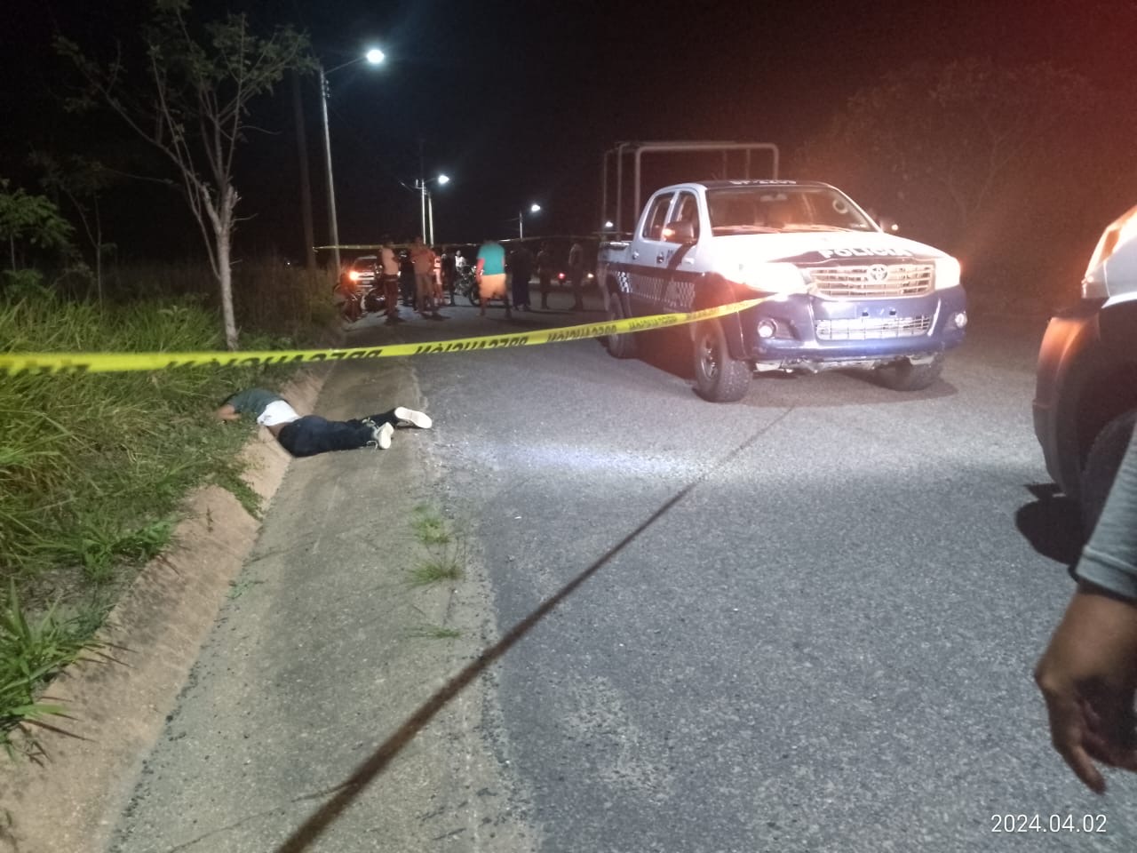 Muere motociclista tras derrapar en el ejido Colorado