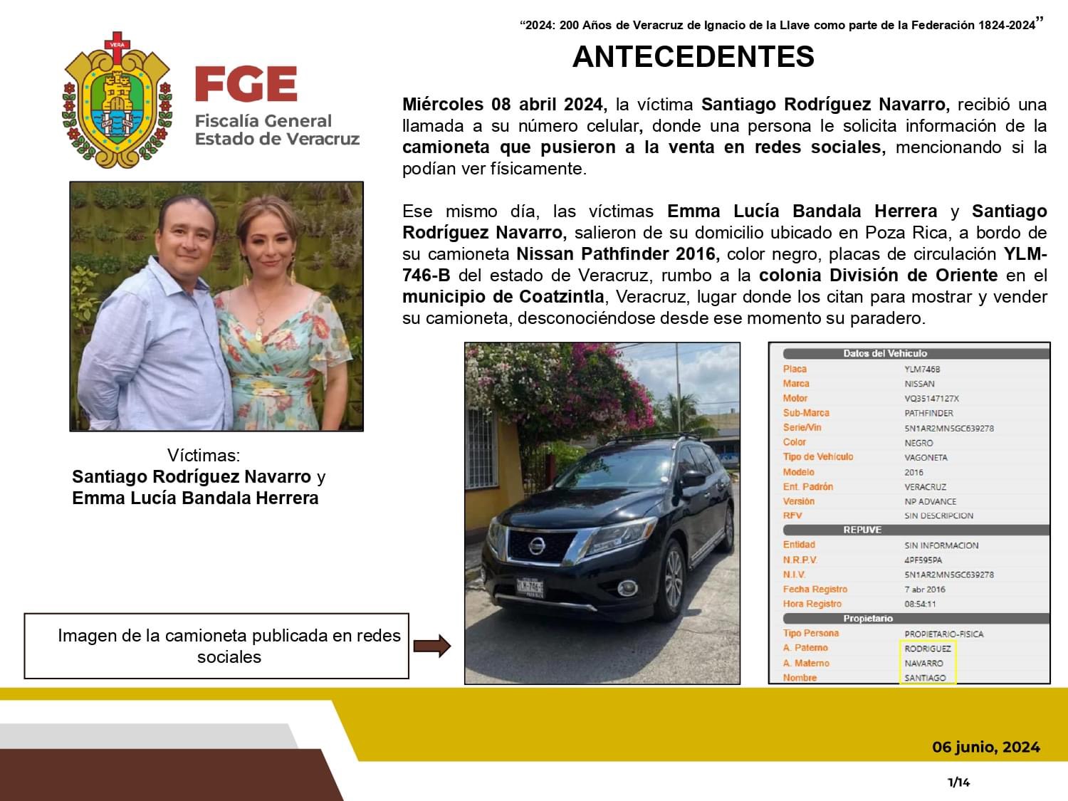 Fue una venganza: A Emma y Santiago los mataron por pleito por vivienda