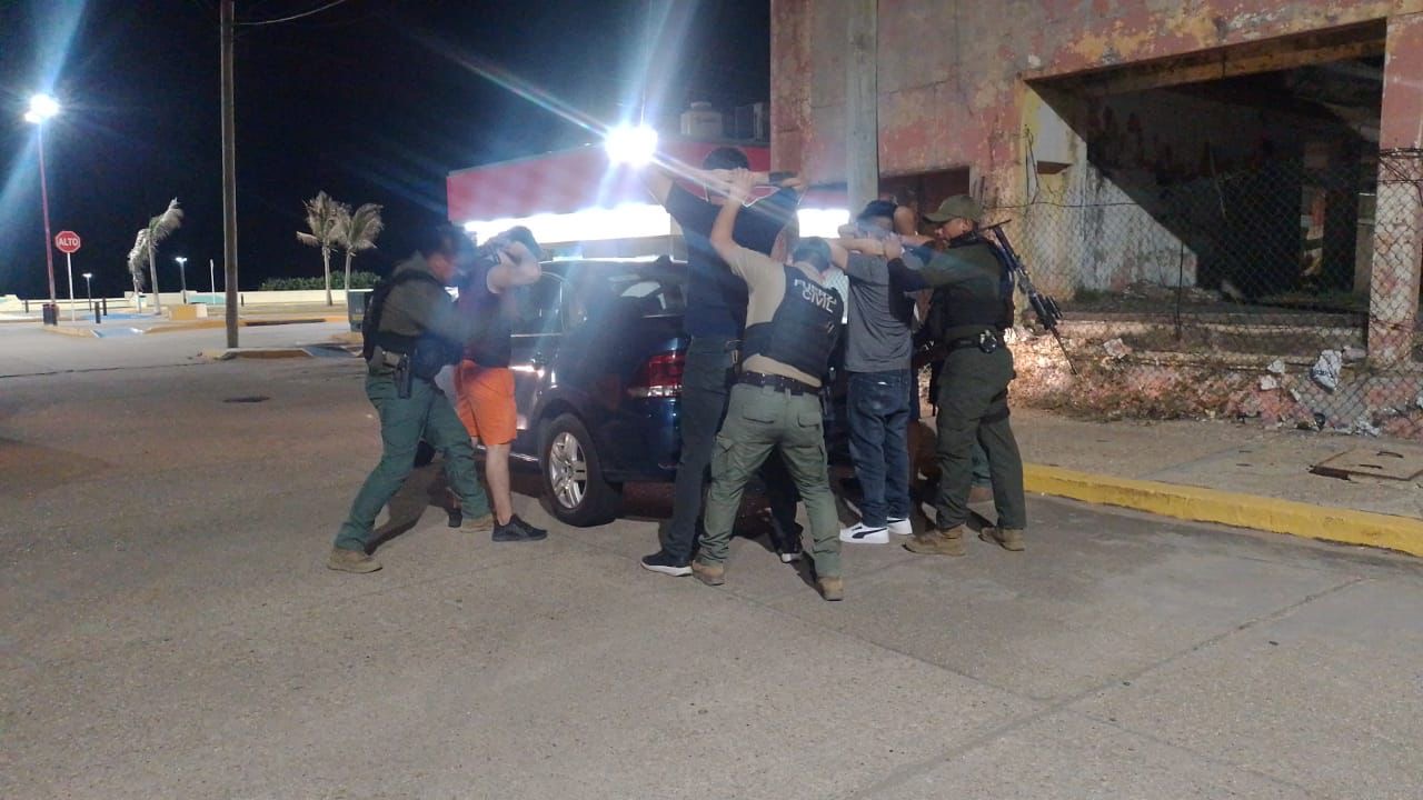 Caen siete extorsionadores en operativo Coatzacoalcos Seguro
