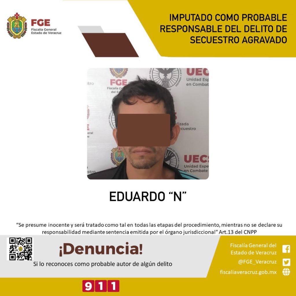 Imputado como probable responsable del delito de secuestro en Coatzacoalcos