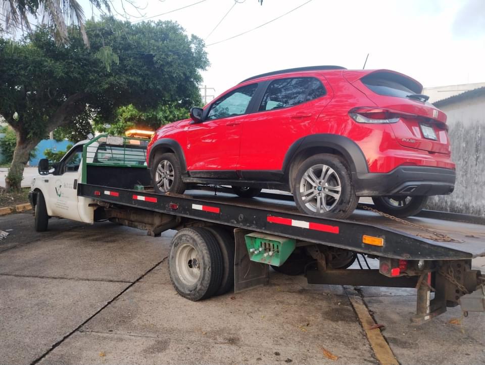 Aseguran camioneta de Gregorio “N”, presuntamente utilizada en el crimen de Noriko