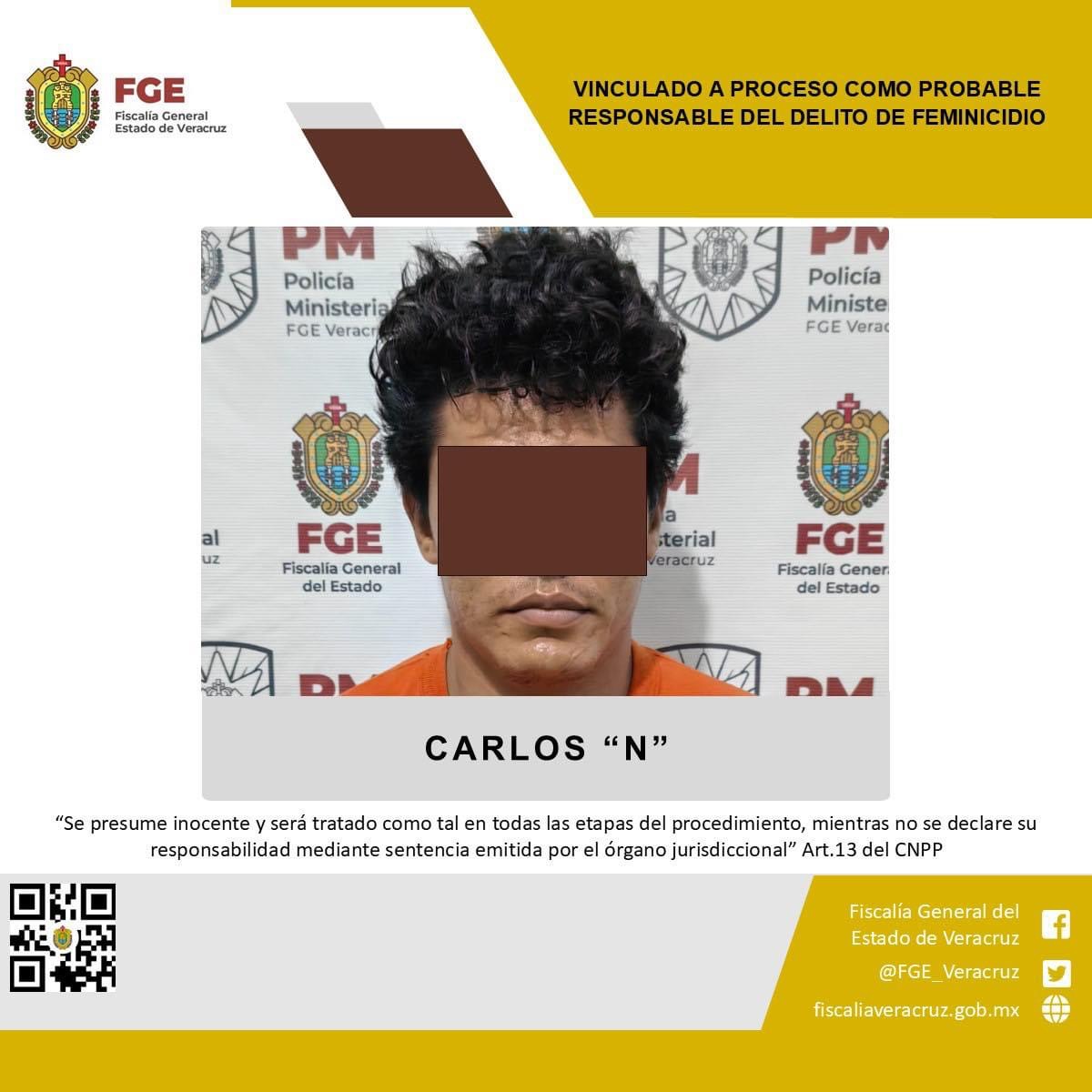 Feminicida de Tierra Blanca es vinculado a proceso