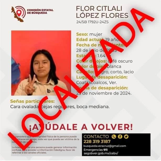 Trasciende localización de estudiante del ITESCO reportada como desaparecida