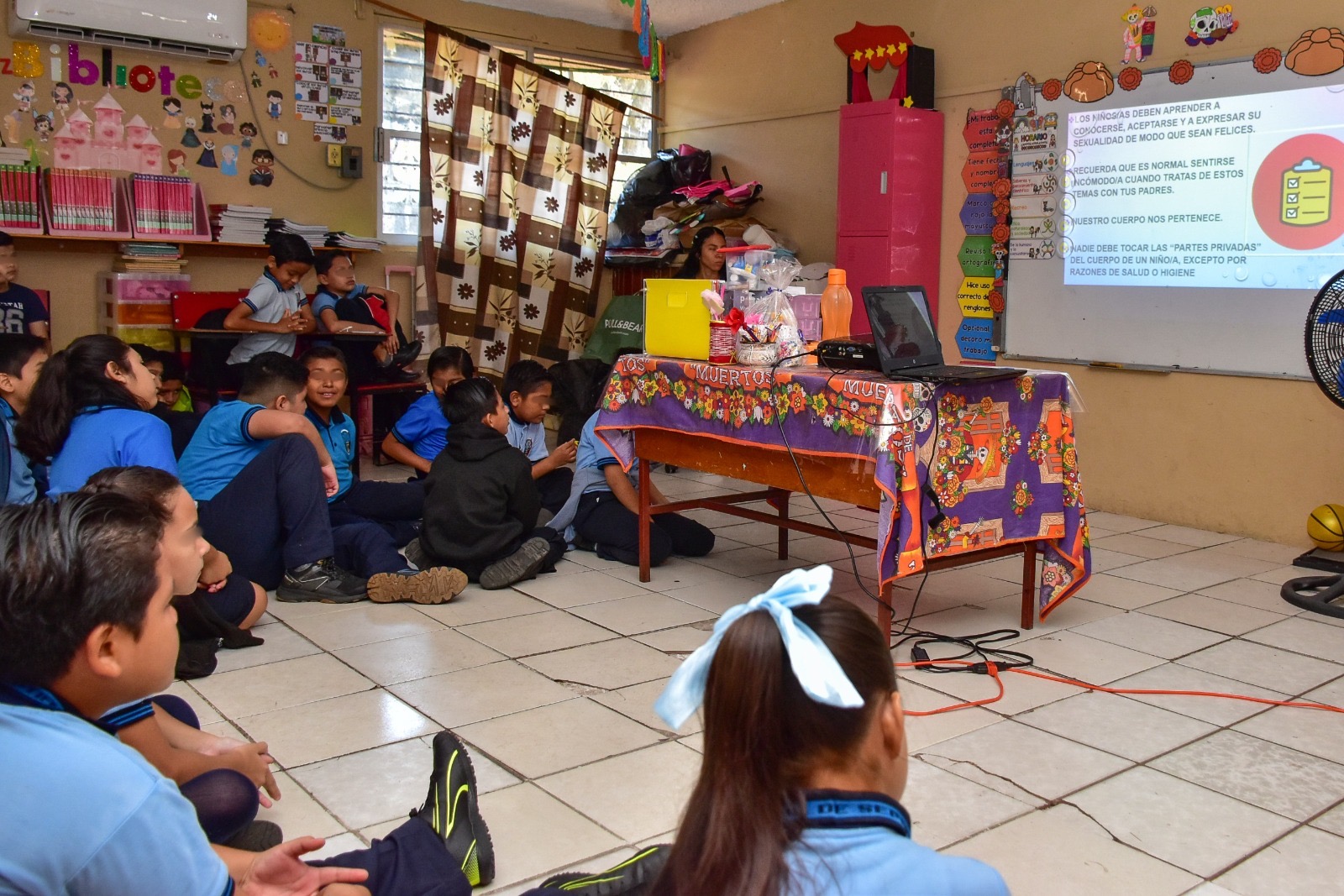 Imparte Salud Pública pláticas para promover el sano desarrollo de los pequeños