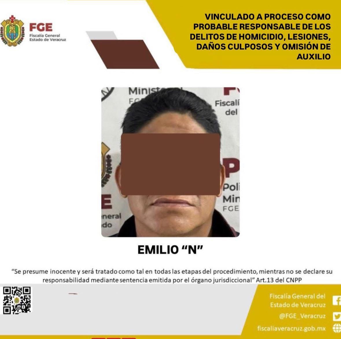 Vinculan a proceso a conductor responsable del accidente en la carretera Veracruz-Cardel