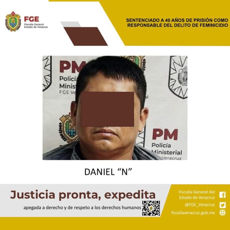Sentenciados a 40 años de prisión como responsables del delito de feminicidio
