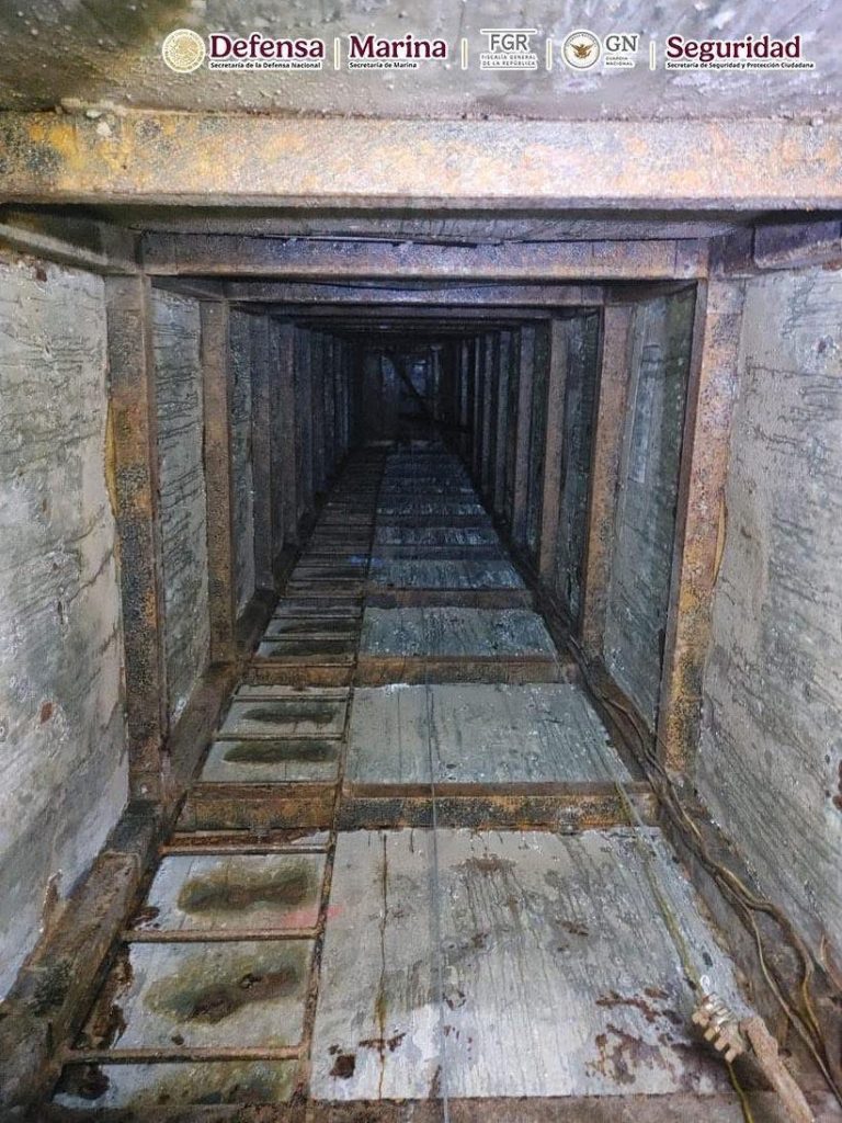 Localizan túnel clandestino de 600 metros de longitud en Baja California