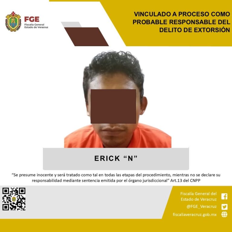 Vinculan a proceso a extorsionador de Minatitlán
