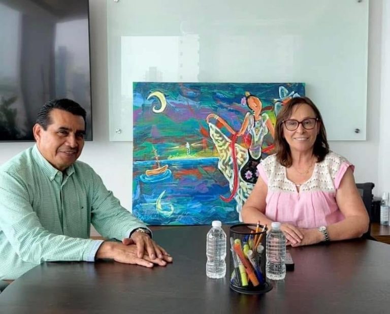 Esteban Bautista y Rocío Nahle reafirman compromiso de trabajar en unidad para los veracruzanos