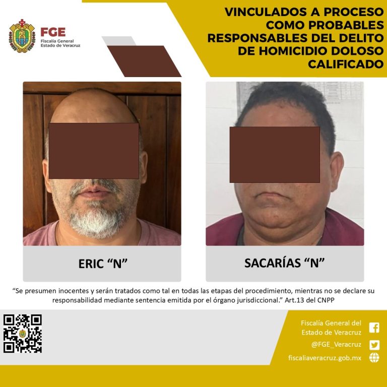 Quedan vinculados a proceso, Erik N y Sacarías N como probables responsables de homicidio en Nanchital