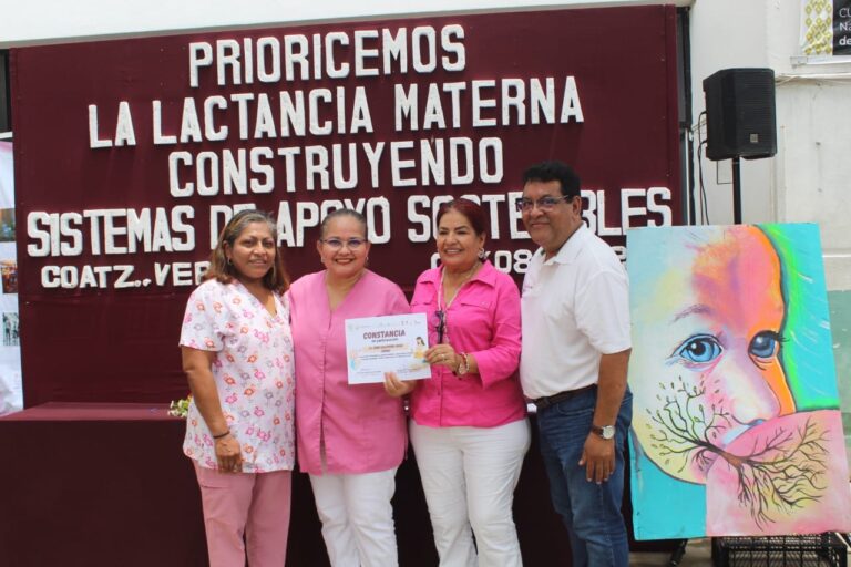 Conmemora Coatzacoalcos Semana Mundial de la Lactancia Materna 2025
