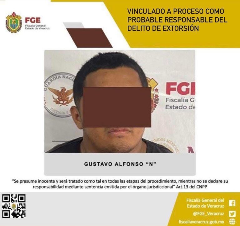 UECS  vincula a proceso a presunto extorsionador en Veracruz