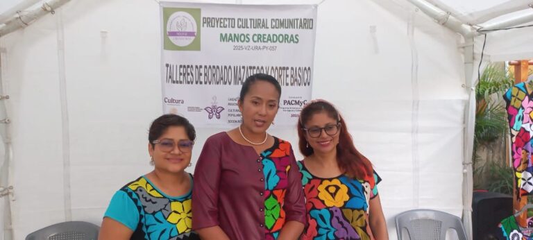 Coatzacoalcos gana concurso nacional para impartir taller de bordado mazateco