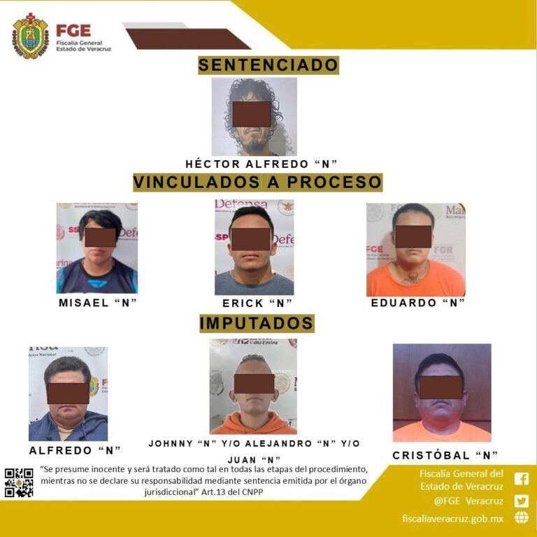 FGE logra sentencia y vinculaciones a proceso e imputaciones por diversos delitos en diferentes municipios de la entidad