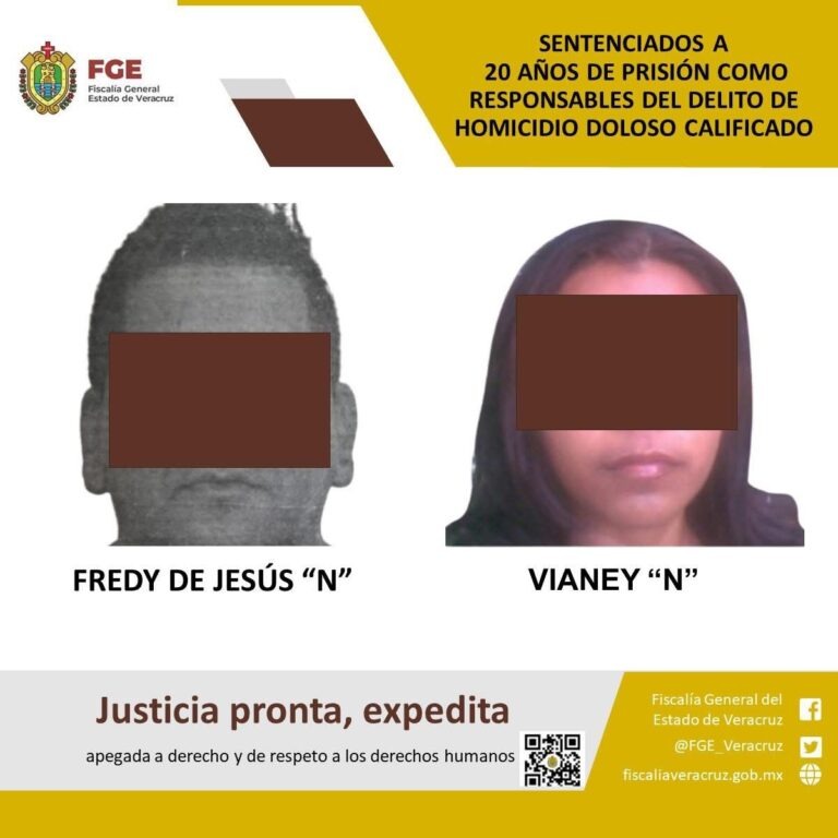 En Coatzacoalcos, condenan a 20 años de prisión a dos presuntos homicidas