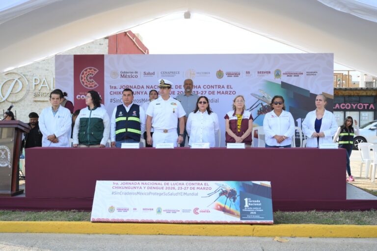 Arranca en Coatzacoalcos Primera Jornada Nacional contra Dengue y Chikungunya 2026