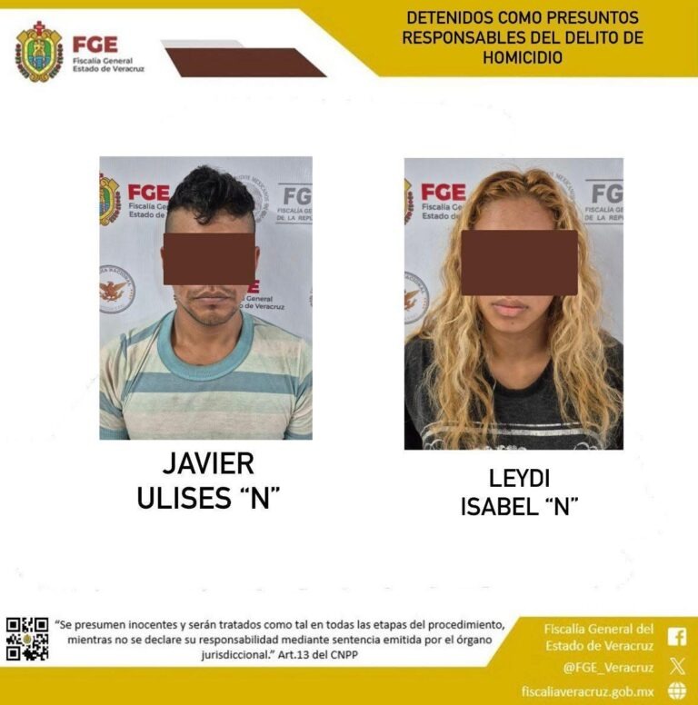 Cae pareja presuntamente implicada en la masacre en financiera de Coatzacoalcos