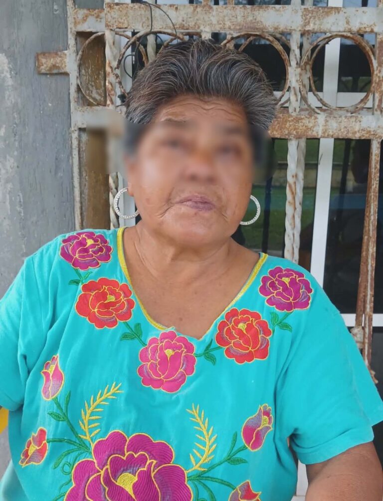Por instrucción de Sonia Marie, el DIF atiende reporte ciudadano y reintegra a una adulta mayor extraviada con su familia
