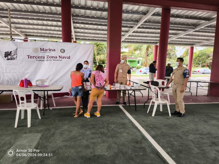 Inicia jornada médica y social en Barrillas; atenderán a población afectada por limpieza de hidrocarburo