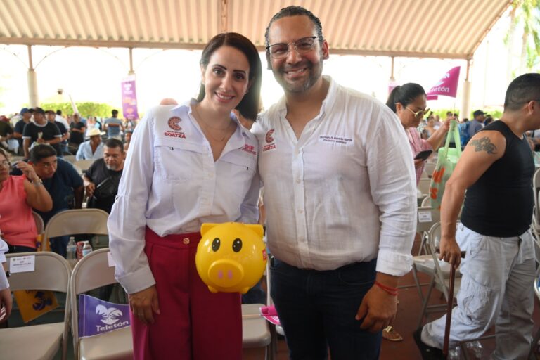 Presidenta del DIF Coatzacoalcos se suma al arranque del boteo para la construcción del CRIT Teletón Minatitlán