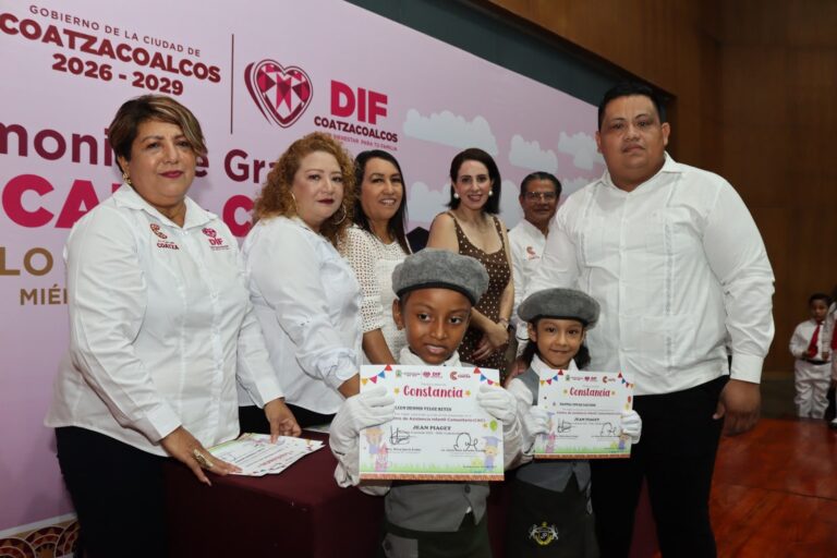 Celebran Ayuntamiento y DIF Coatzacoalcos graduación de más de 500 niñas y niños de CADI y CAIC