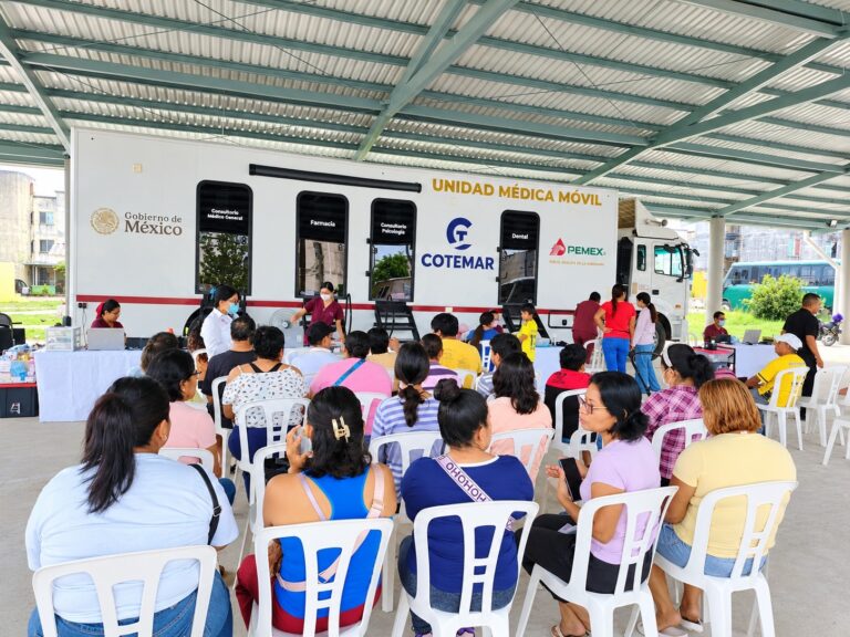 Supera Unidad Médica Móvil de Pemex las 19 mil atenciones gratuitas en Coatzacoalcos